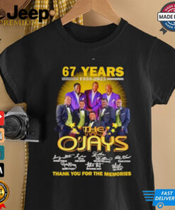 The O’Jays 67 years 1958 2025 thank you for the memories signatures shirt