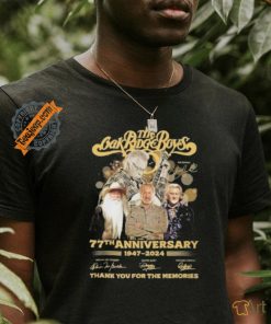 The Oak Ridge Boys 77th Anniversary 1947 2024 Signature Thank You For The Memories Unisex T Shirt