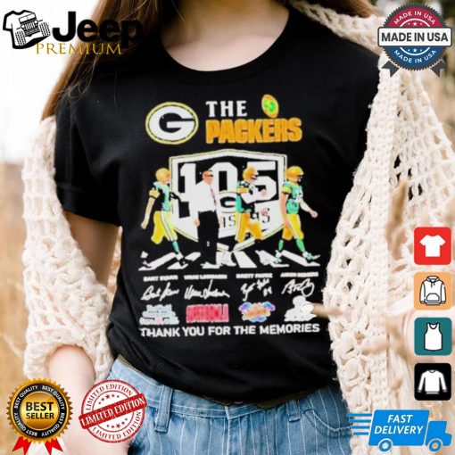 The Packers 105 Years Thank You For The Memories Women Shirt