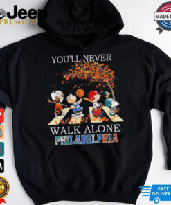 The Peanuts Characters X Philadelphia Sports Teams You’ll Never Walk Alone Shirt