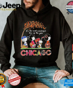 The Peanuts Movie Characters Chicago Sports It’s The Most Wonderful Time Of The Year 2024 Shirt