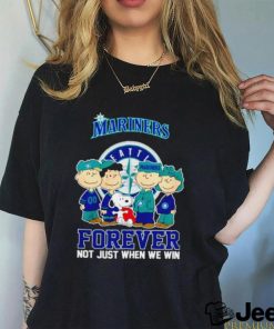 The Peanuts Seattle Mariners forever not just when we win 2024 shirt