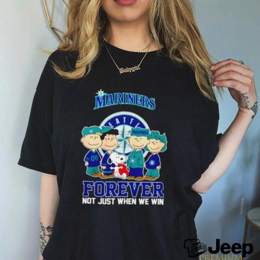 The Peanuts Seattle Mariners forever not just when we win 2024 shirt