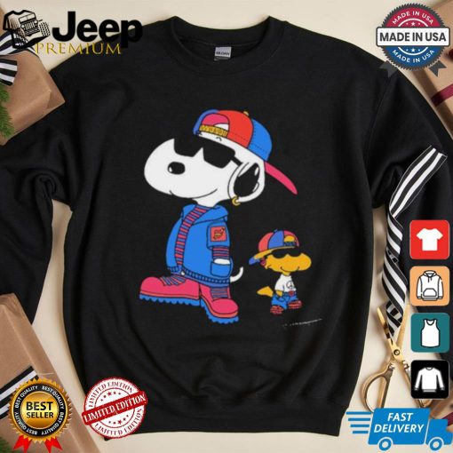 The Peanuts Snoopy And Woodstock 2 Cool Snoopy 8 30 Drop T shirt