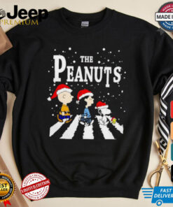 The Peanuts characters walk Christmas shirt