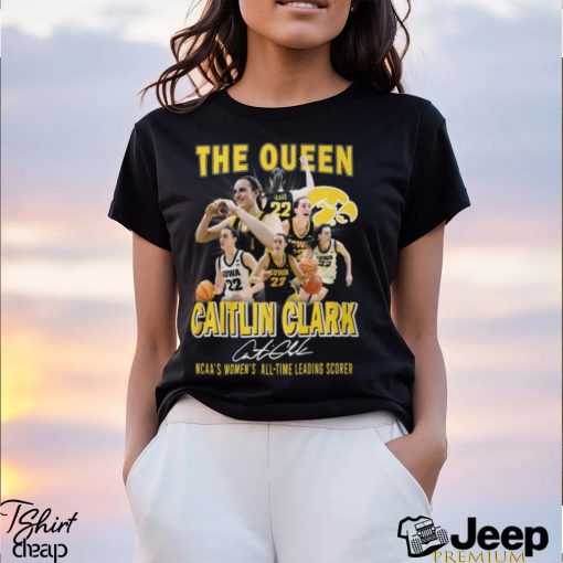 The Queen Caitlin Clark NCAA’s Women’s All Time Leading Scorer T Shirt