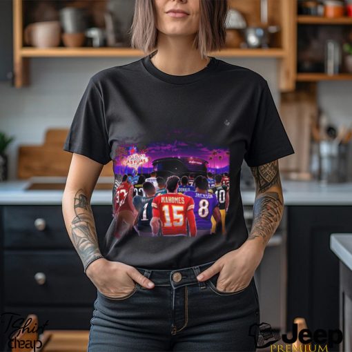 The Road To Super Bowl LVIII Las Vegas NFL Playoffs Season 2023 2024 Poster Unisex T Shirt