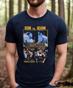 The Rock Vs. Hollywood Hogan Wrestlemania X8 Graphic T shirt