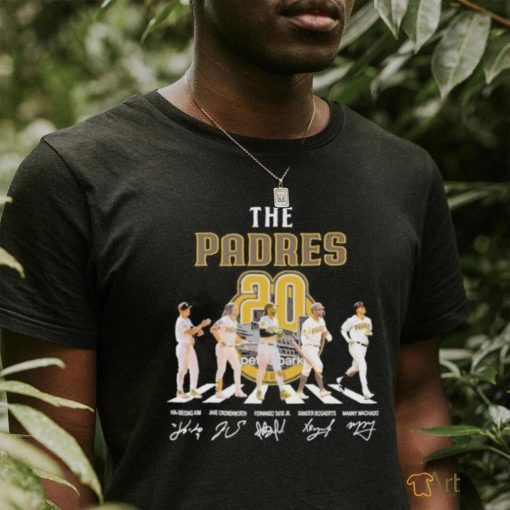 The San Diego Padres Abbey Road 20 Season Signatures Shirt