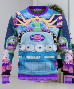 The Simpsons Psychedelic Trip Ugly Christmas Sweaters