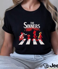 The Sinners Hazbin Hotel walking across shirt