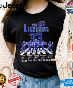 The Tampa Bay Lightning 33rd Anniversary 1992 2025 thank you shirt