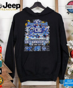 The Tar Heels 136th Anniversary 1888-2024 shirt featuring a commemorative design celebrating 136 years of North Carolina Tar Heels basketball. The shirt includes bold anniversary text, the Tar Heels logo, and graphics to honor the team's rich history and accomplishments.