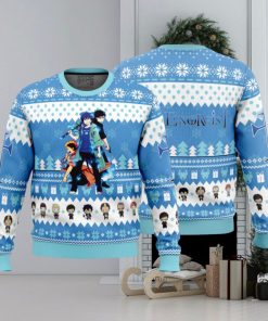 The Trio Blue Exorcist Ugly Christmas Sweater