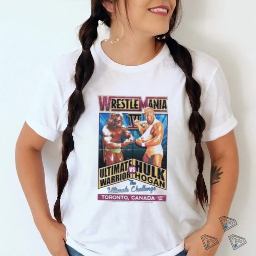 The Ultimate Warrior & Hulk Hogan Mad Engine WrestleMania VI The Ultimate Challenge T Shirt