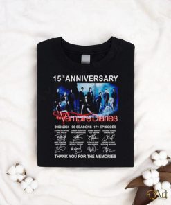 The Vampires Diaries Thank You For The Memories 15th Anniversary 2009 2024 Shirt