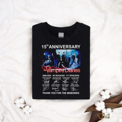 The Vampires Diaries Thank You For The Memories 15th Anniversary 2009 2024 Shirt