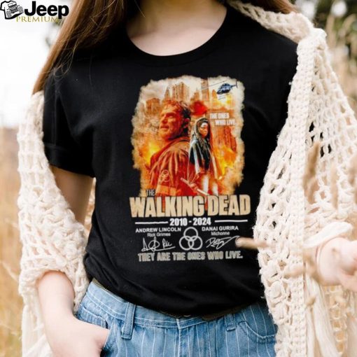 The Walking Dead 2010 2024 they are the Ones who live signatures shirt