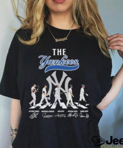 The Yankees Abbey Road Torres Stanton Soto Rizzo And Judge Signatures Shirt