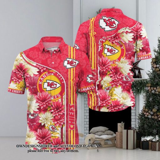 [The best selling] Kansas City Chiefs All Over Printed 3D Hawaiian Shirt