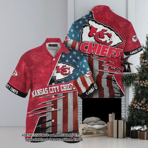 [The best selling] Kansas City Chiefs Customized For Sports Enthusiasts This Season Hot Version Hawaiian Shirt