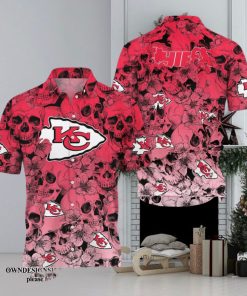 [The best selling] Kansas City Chiefs Halloween Season Aloha New Fashion Full Printed Hawaiian Shirt