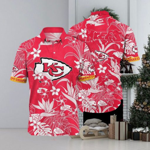 [The best selling] Kansas City Chiefs NFL Flower Summer Football All Over Print Classic Hawaiian Shirt