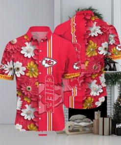 [The best selling] Kansas City Chiefs NFL Flower Summer Football Best Combo 3D Hawaiian Shirt