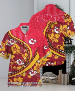 [The best selling] Kansas City Chiefs NFL US Flag Flower Custom Summer Football High Fashion Full Printing Hawaiian Shirt