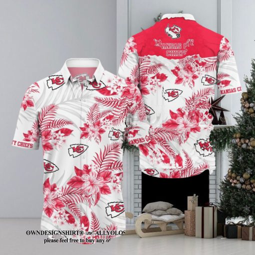 [The best selling] Kansas City Chiefs Trending Aloha High Fashion Full Printing Hawaiian Shirt