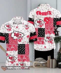 [The best selling] Kansas City Chiefs Trending Aloha New Summer Classic Full Print Hawaiian Shirt