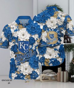 [The best selling] Kansas City Royals MLB Flower Custom Summer Football High Fashion Hawaiian Shirt