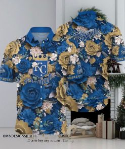 [The best selling] Kansas City Royals MLB Flower Custom Summer Football Street Style Hawaiian Shirt