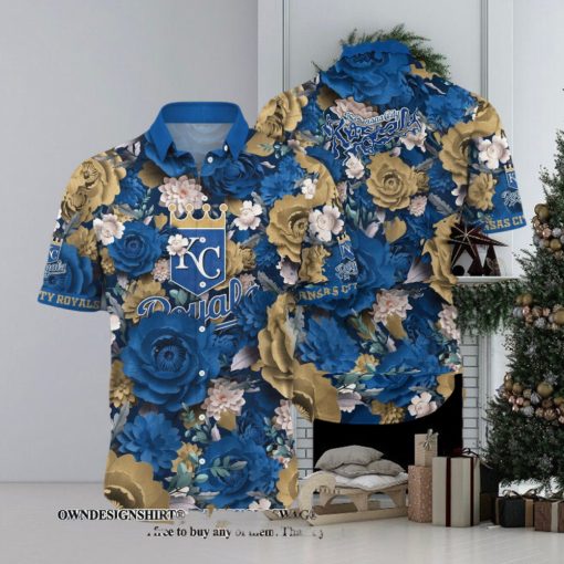 [The best selling] Kansas City Royals MLB Flower Custom Summer Football Street Style Hawaiian Shirt