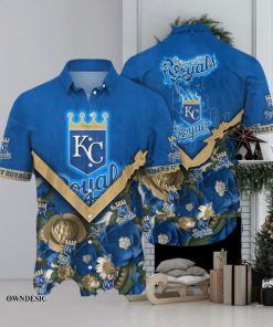 [The best selling] Kansas City Royals MLB Flower Custom Summer Football Unisex Hawaiian Shirt