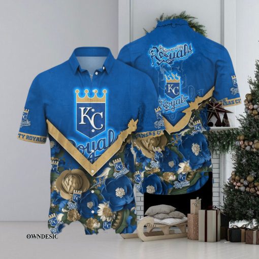 [The best selling] Kansas City Royals MLB Flower Custom Summer Football Unisex Hawaiian Shirt