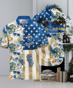 [The best selling] Kansas City Royals MLB Flower Summer Football 3D All Over Print Hawaiian Shirt