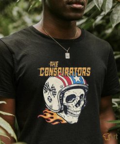 The conspirators slash a skull in helmet shirt
