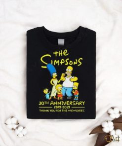 The simpsons 30th anniversary 1989 2019 thank you for memories Shirt