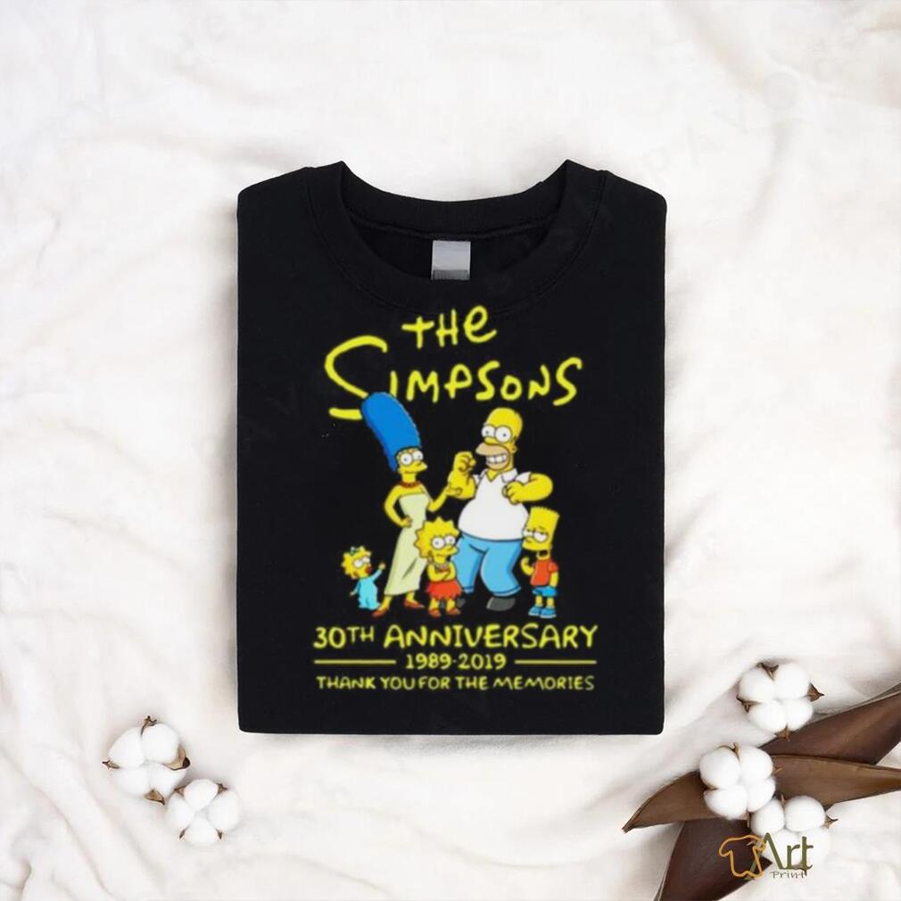 The simpsons 30th anniversary 1989 2019 thank you for memories Shirt