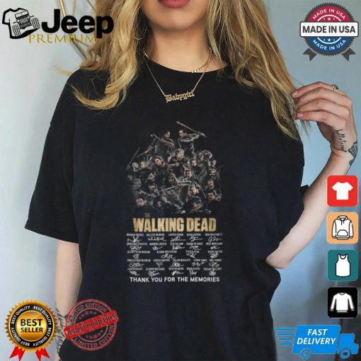 The walking dead thank you for the memories shirt