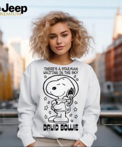 There’s A Starman Waiting In The Sky David Bowie Snoopy t shirt