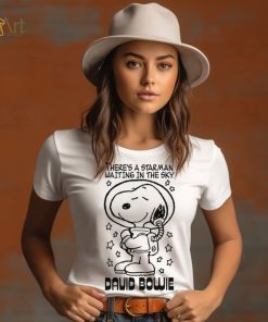 Theres a starman waiting in the sky david bowie Snoopy shirt