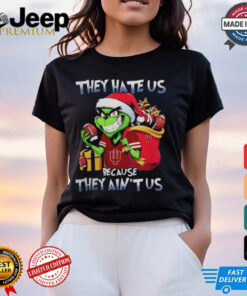 They Hate Us Because They Ain’t Us Grinch Vs Indiana Hoosiers Football Christmas Shirt