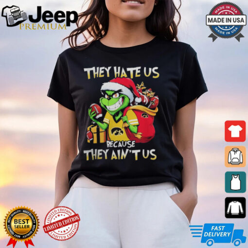 They Hate Us Because They Ain’t Us Grinch Vs Iowa Hawkeyes Football Christmas Shirt