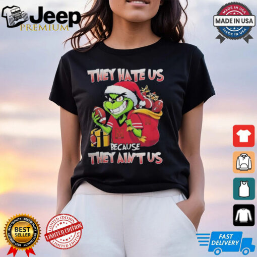 They Hate Us Because They Ain’t Us Grinch Vs Maryland Terrapins Football Christmas Shirt