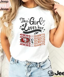 This Girl Loves Her San Francisco 49ers And San Francisco Giants Shirt