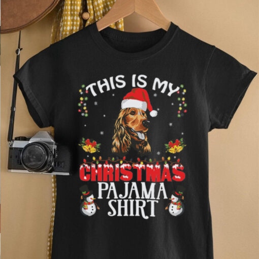 This Is My Christmas Pajama Cocker Spaniel Santa shirt