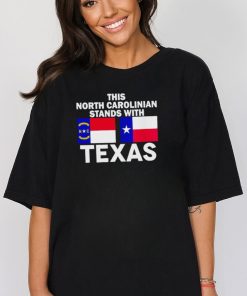 This North Carolinian stands with Texas shirt