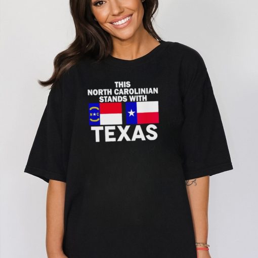 This North Carolinian stands with Texas shirt